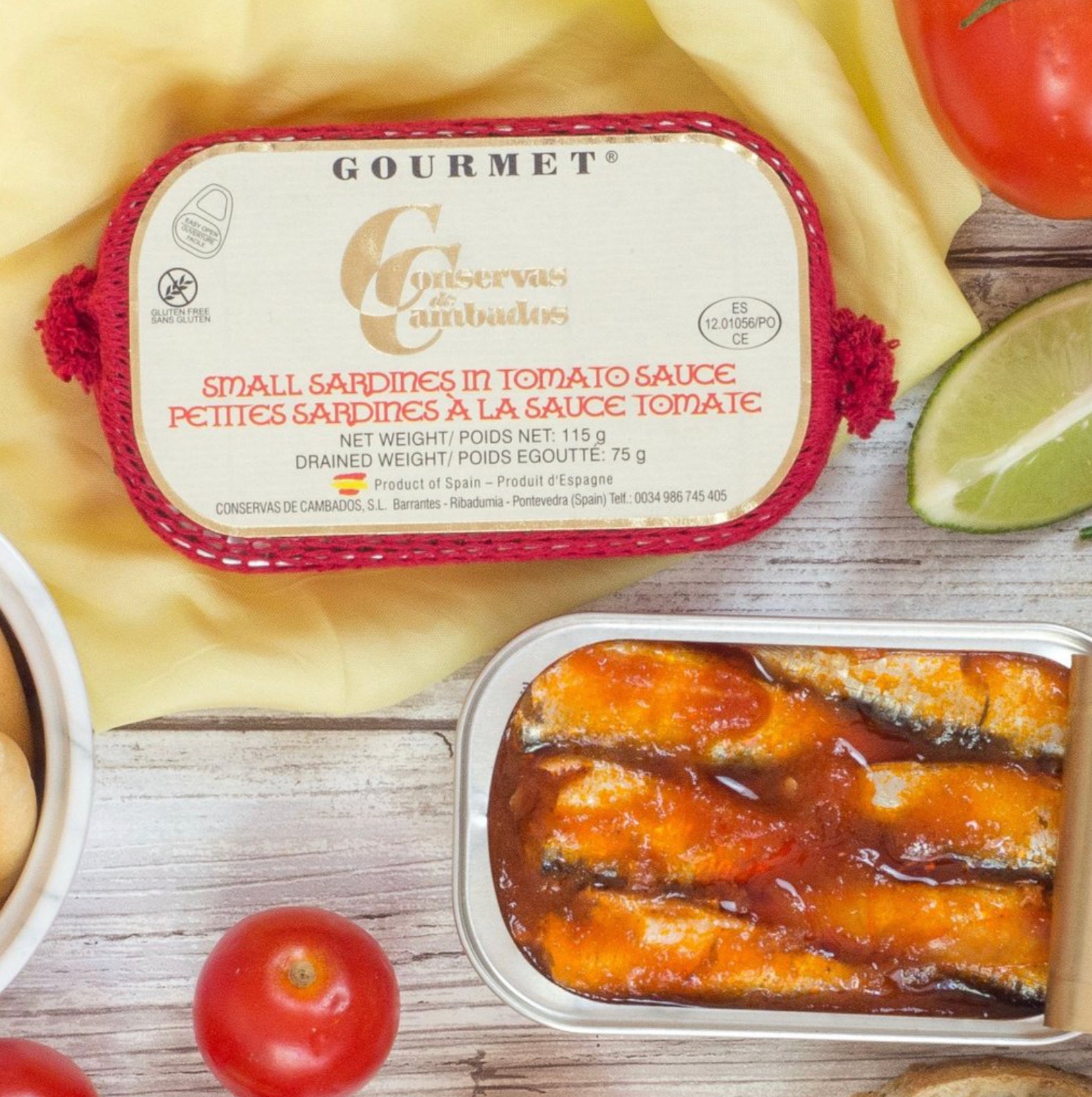 Gourmet small sardines in tomato sauce